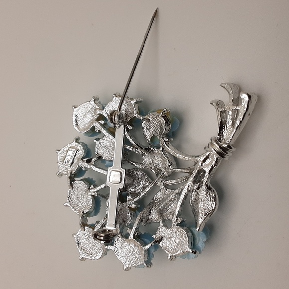 Vintage JJ Jonette Rose Brooch & Clip-On Earrings Set - Excellent Used C… - Picture 14 of 14